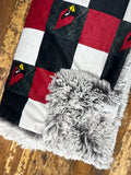 SALE Travel Carrington Cardinals Minky Fur Blanket