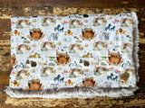 Baby Noahs Ark Minky Fur Blanket