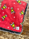 Fleece Grinch Fur Car Seat Blanket