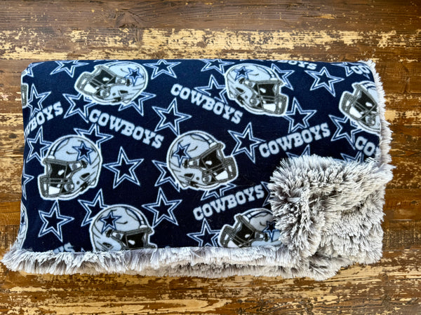 Adult Cowboys Fleece Fur Blanket