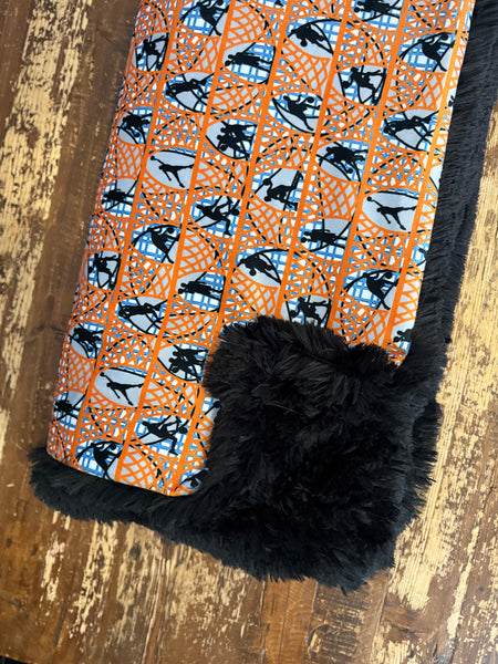 Toddler Basketball Minky Fur Blanket