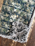 Adult Mossy Oak Minky Fur Blanket