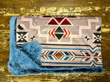 Adult Blue Mesa Trail Minky Fur Blanket