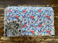 Adult Baseball Vibes Minky Fur Blanket