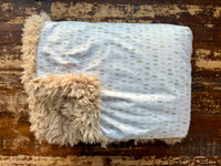Baby Dotted Luxe Minky Fur Blanket