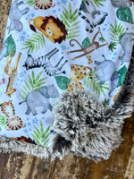 Baby Wild About You Minky Fur Blanket