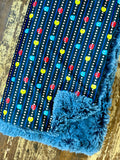 Adult PAC Man Minky Fur Blanket