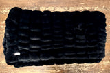 Adult Enzo Black Minky on Minky Blanket