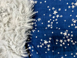 Midnight Stars Embrace Cotton Fur Car seat Blanket