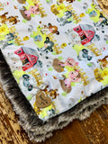 Baby Baby Farm Animals Minky Fur Blanket