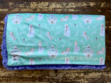 Toddler Teal Princess Minky Fur Blanket