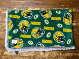 Adult XL Football Fleece Fur Blanket