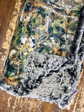 Toddler Dark Mossy Oak Minky Fur Blanket