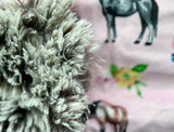 Toddler Horses Minky Fur Blanket