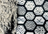 Adult Hockey Minky Fur Blanket