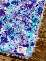 Flannel Fur Tie-dye Car Seat Blanket