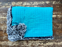 Toddler Teal Embrace and Fur Blanket