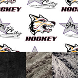 Adult Minot Wolves and Magic City Minky Fur Blanket