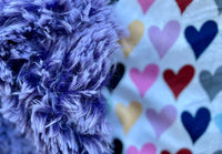 Adult Taylor Hearts Minky Fur Blanket