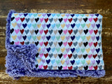 Adult Taylor Hearts Minky Fur Blanket