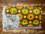Toddler Vintage Floral Minky Fur Blanket