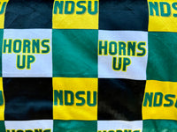Pre Order Toddler NDSU Horns Up Minky Fur Blanket