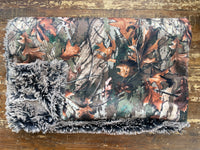 Adult Camouflage Minky Fur Blanket