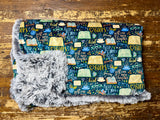 Adult Book Lover Minky Fur Blanket