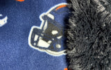 Adult XL Football Fleece Fur Blanket