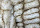 Adult Enzo Frosty Tan Minky on Minky Blanket