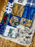 Adult Farm Life Minky Fur Blanket
