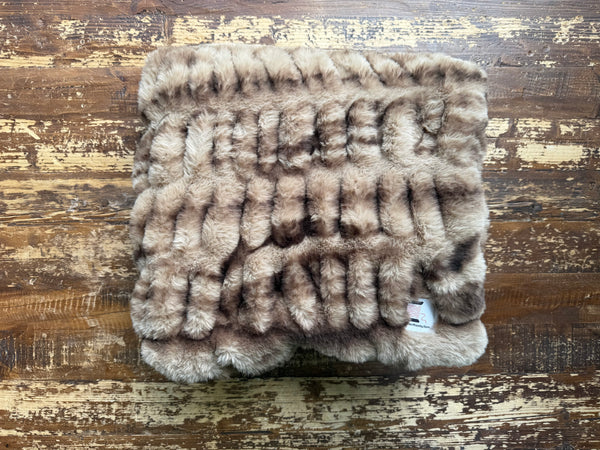 Mini Baby Mocha Enzo Fur Blanket