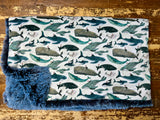 Baby Whales Minky Fur Blanket