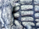 Adult Enzo Frosty Blue Minky on Minky Blanket