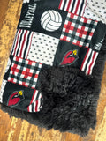 SALE Travel Cardinals Volleyball Blanket ❤️🏐🖤