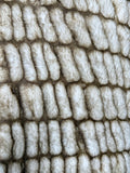 Adult Enzo Frosty Tan Minky on Minky Blanket