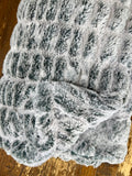 Adult Enzo Frosty Sage Minky on Minky Blanket