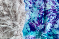 Flannel Fur Tie-dye Car Seat Blanket