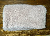 Adult Non shaggy Rosewater Pink Minky Fur Blanket