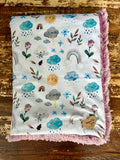 Mini Baby Blush Skies Minky Fur Blanket