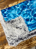 Adult Water Minky Fur Blanket