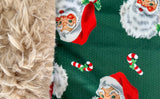 Adult Vintage Santa Minky Fur Blanket