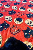 Adult Vintage Halloween Minky Fur Blanket