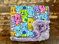 Carebears Minky Fur Car seat Blanket