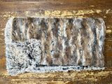 Adult Tan Rabbit Minky Fur Blanket