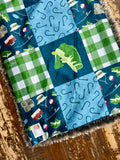 Gone Fishing Minky Fur Car seat Blanket