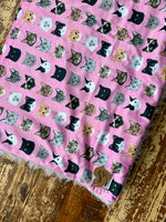 Mini Baby Kitty Cat Minky Fur Blanket