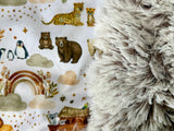Baby Noahs Ark Minky Fur Blanket