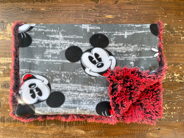 Fleece Mickey Mouse Fur Car Seat Blanket