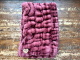 Baby Maroon Enzo Minky Fur Blanket
